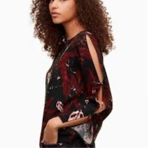 Aritzia- Wilfred Tie Sleeve Blouse Size M